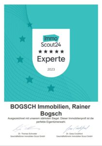 Bogsch Immobilien Urkunde 2023 Immobilienmakler Aschaffenburg Frankfurt